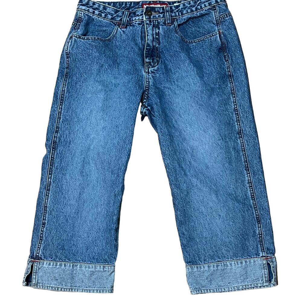 Union Bay Capri Jeans Junior Sz 9 W30 L19 High Rise 2 Tone Denim Vintage 80s/90s